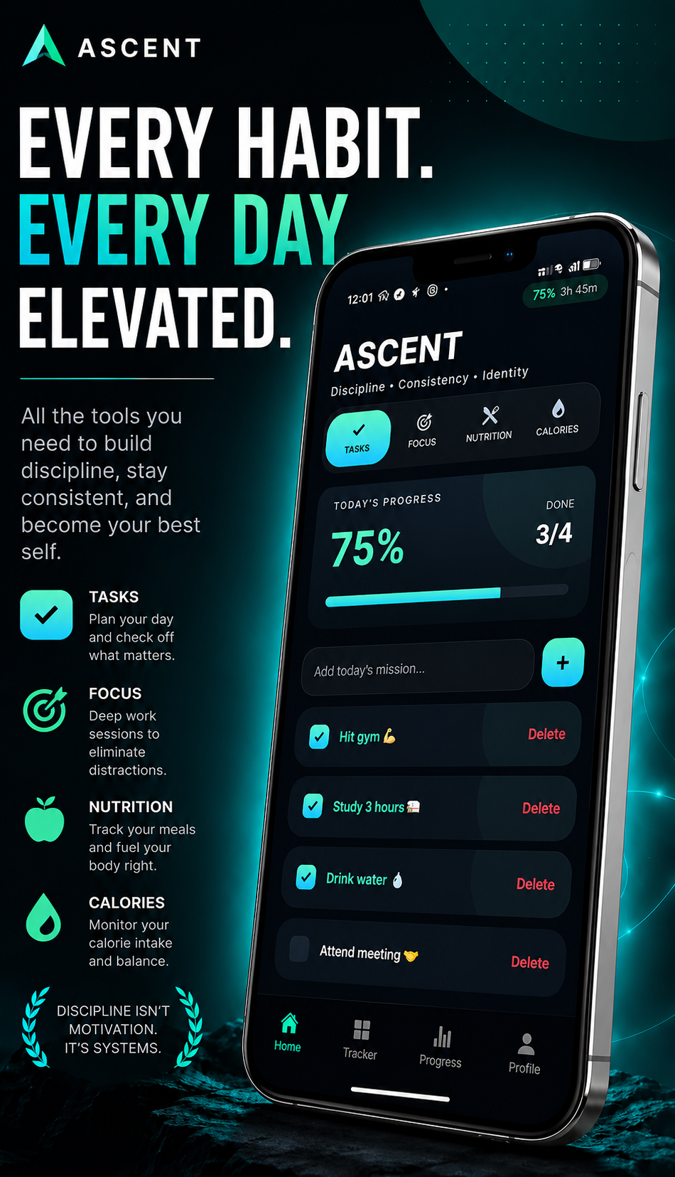 ASCENT screen